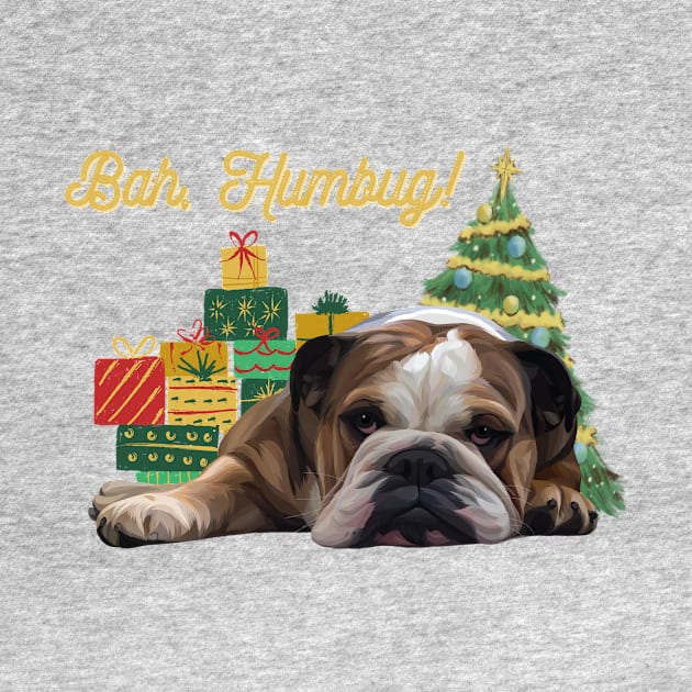 Bah, Humbug! Christmas English Bulldog by That's My Doggy